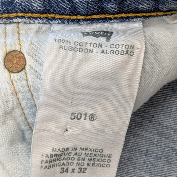 Levi's 501 Straight Blue Jeans - Picture 11 of 11